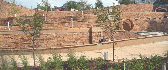 Public park and walkway in Tysons