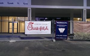 Chick-Fil-A coming soon signage